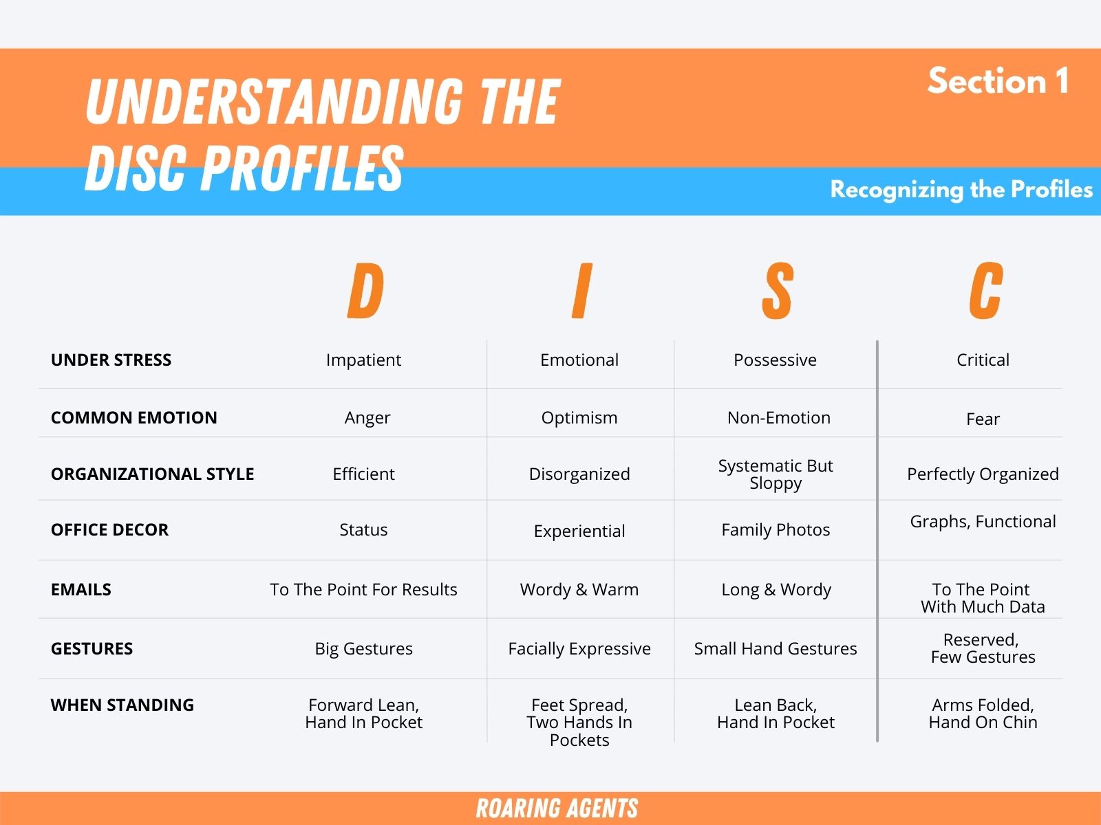 Disc Animal Examples Coach | ROARing Agents