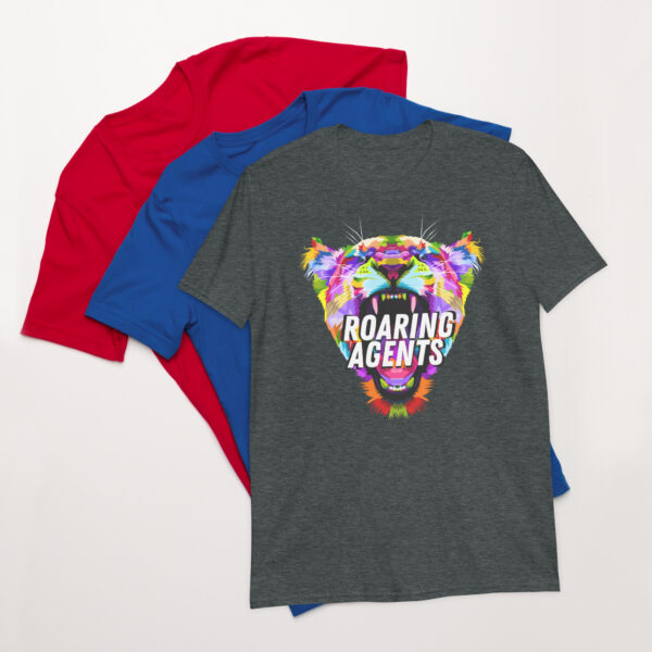 Roaring Agents Colorful Short-Sleeve Unisex T-Shirt - Image 3