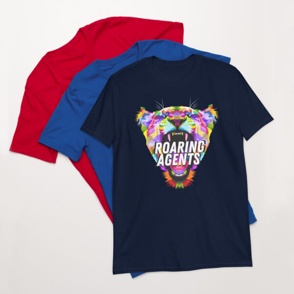 Roaring Agents Colorful Short-Sleeve Unisex T-Shirt - Image 2